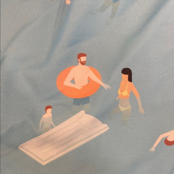 NWT Men’s Australian Brand Mosmann Pool Print Blue Swim Trunks - Picture 9 of 13